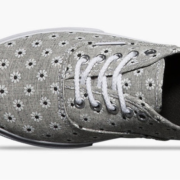 VANS Chambray Floral Authentic Lo Pro Womens Shoes - Picture 10 of 13